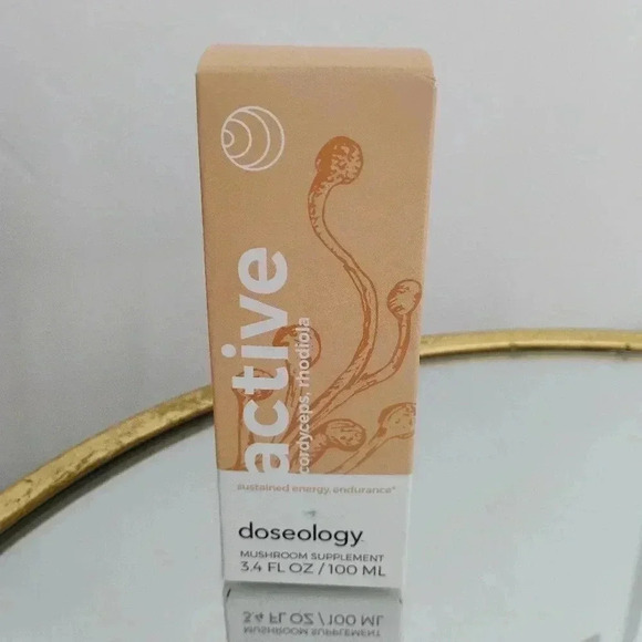 DOSEOLOGY ACTIVE Mushroom Supplement Rhodiola Cordyceps 100 MIL Dropper NWT - Picture 2 of 7